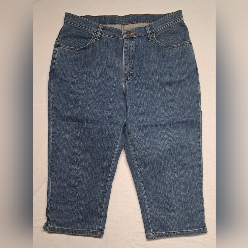 Riders 16 Capri Length Jeans Denim Zipper Fly Four Pocket